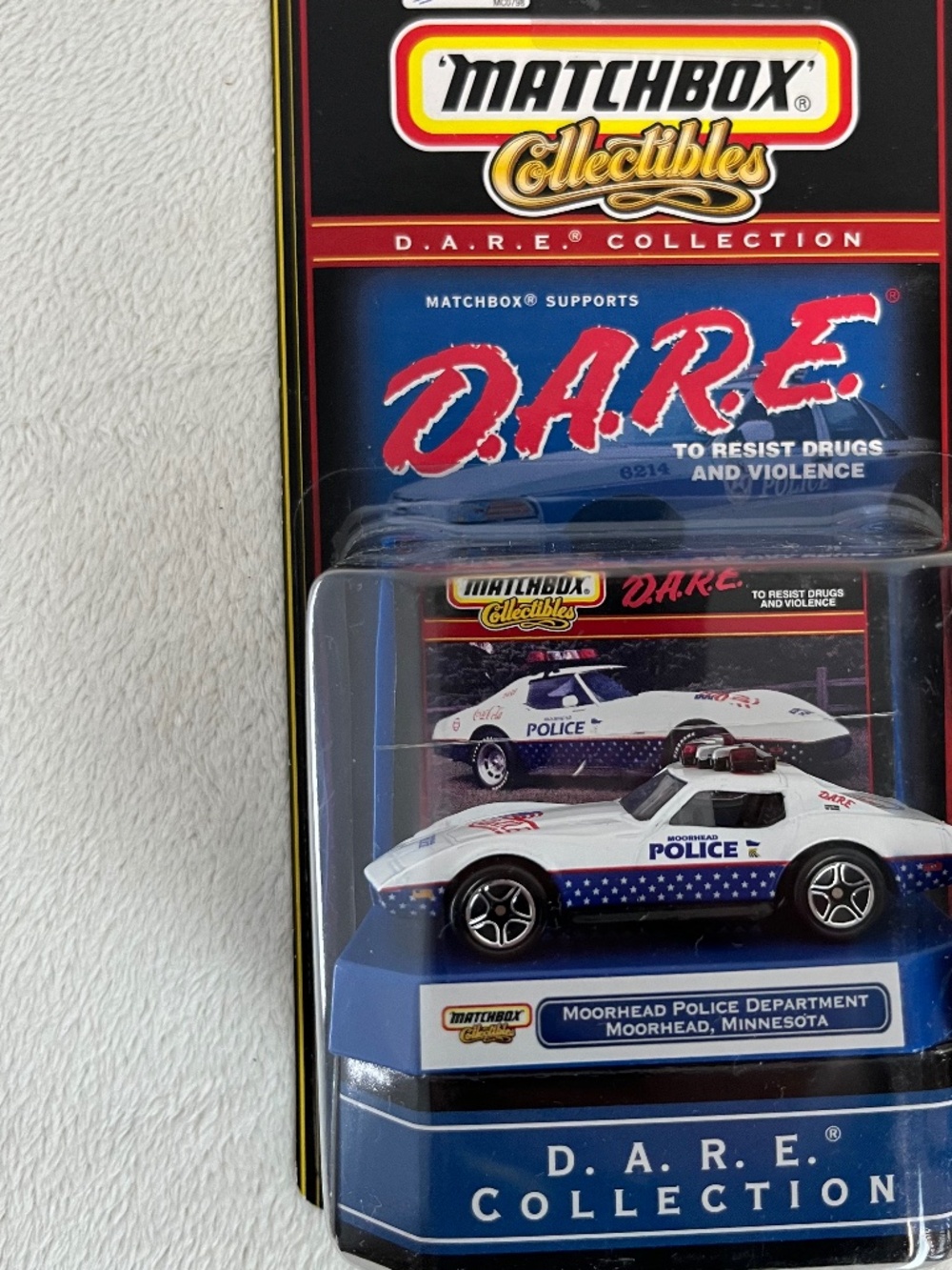 1999 Matchbox Collectibles DARE Collection Moorhead, Minnesota Police Corvette